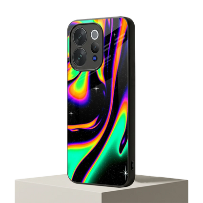 Cosmic Mirage vivo v70 mobile cover | shockproof glass phone case