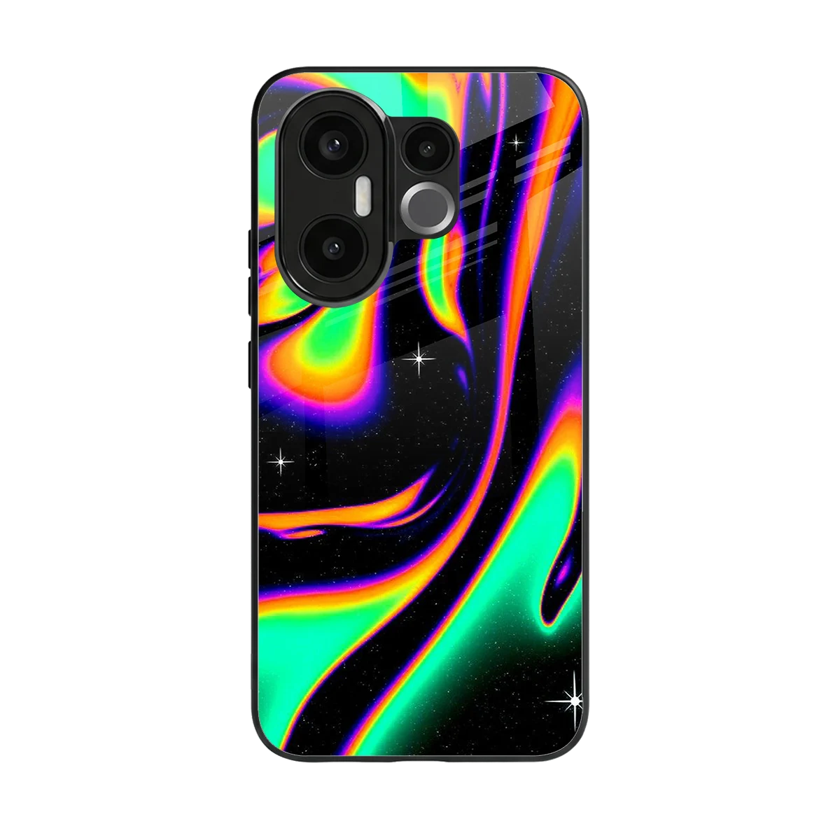Cosmic Mirage back phone cover | glass case for vivo x200 fe