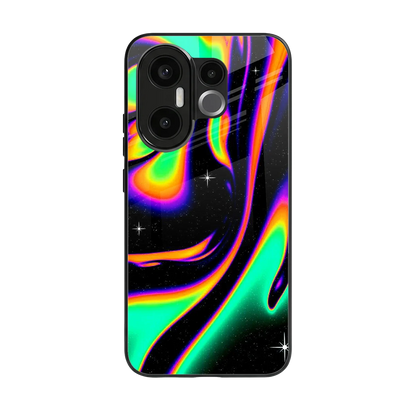 Cosmic Mirage back phone cover | glass case for vivo x200 fe