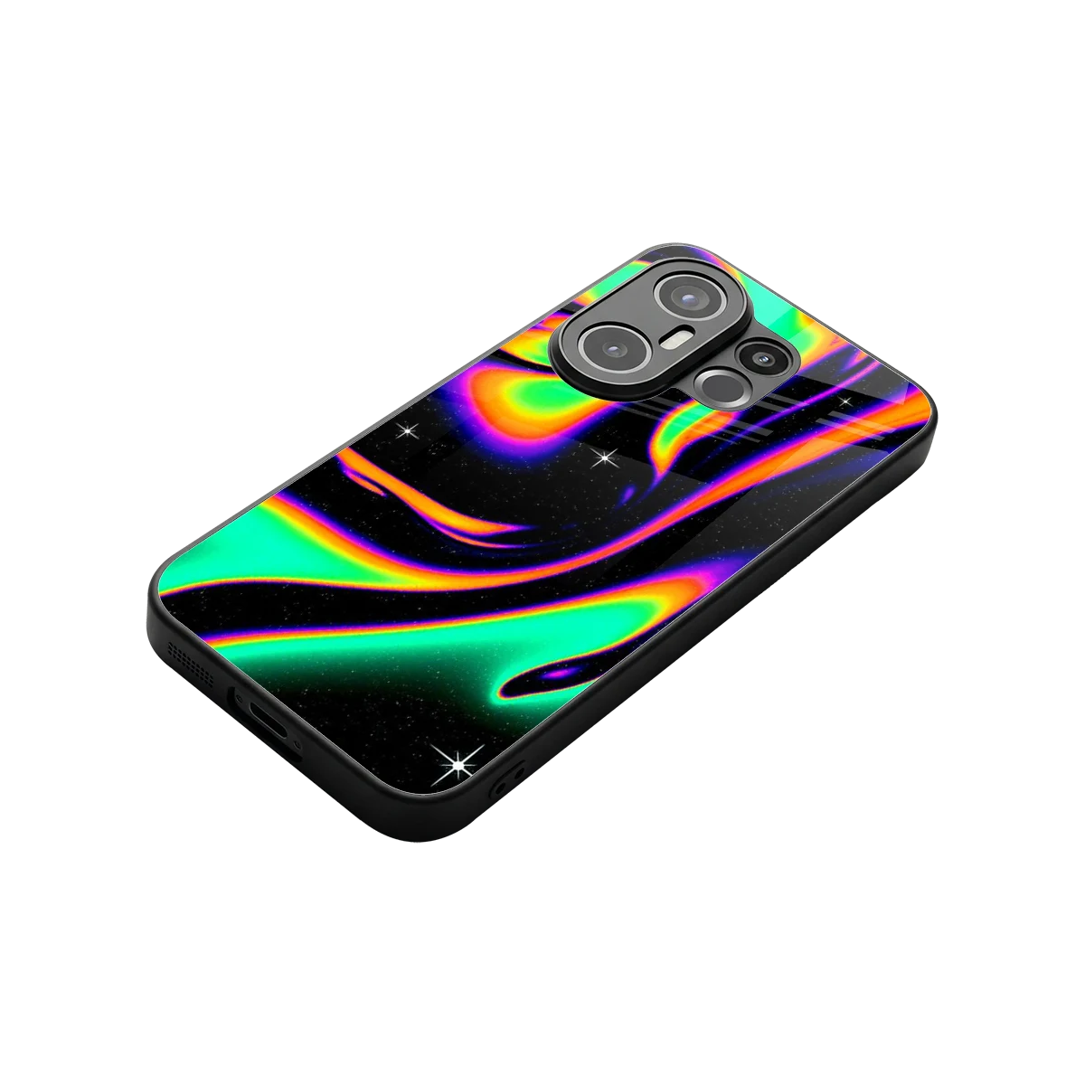 Cosmic Mirage stylish phone case for vivo x200 fe | glossy glass and slim fit