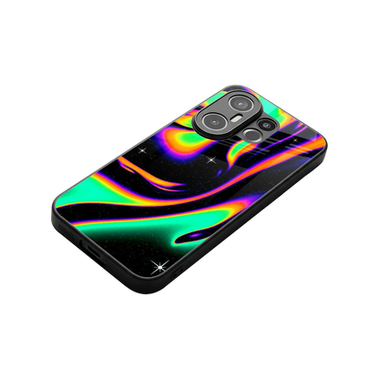Cosmic Mirage stylish phone case for vivo x200 fe | glossy glass and slim fit