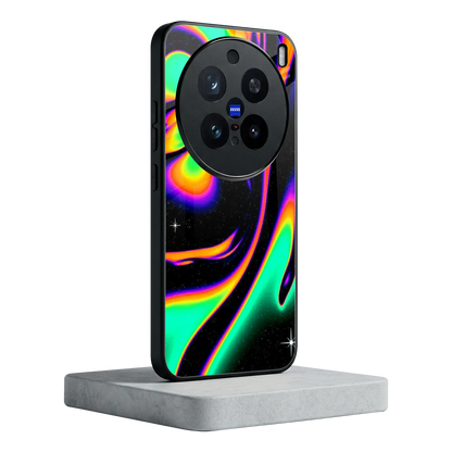 Cosmic Mirage vivo x200 pro mobile cover | shockproof glass phone case