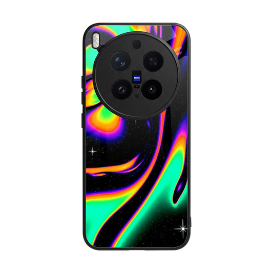 Cosmic Mirage back phone cover | glass case for vivo x300 pro