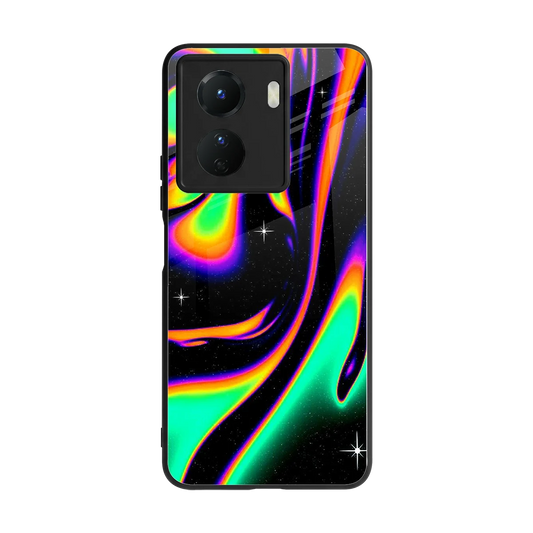 Cosmic Mirage back phone cover | glass case for vivo y16