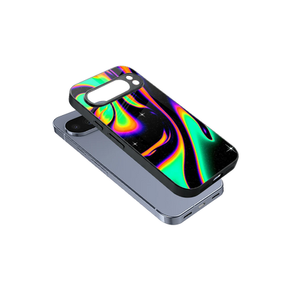 Cosmic Mirage sleek google pixel 10 pro cover with tempered glass back and TPU edges
