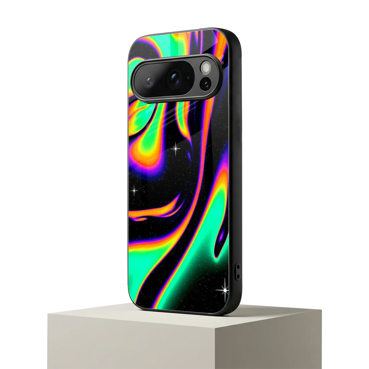 Cosmic Mirage google pixel 10 pro mobile cover | shockproof glass phone case