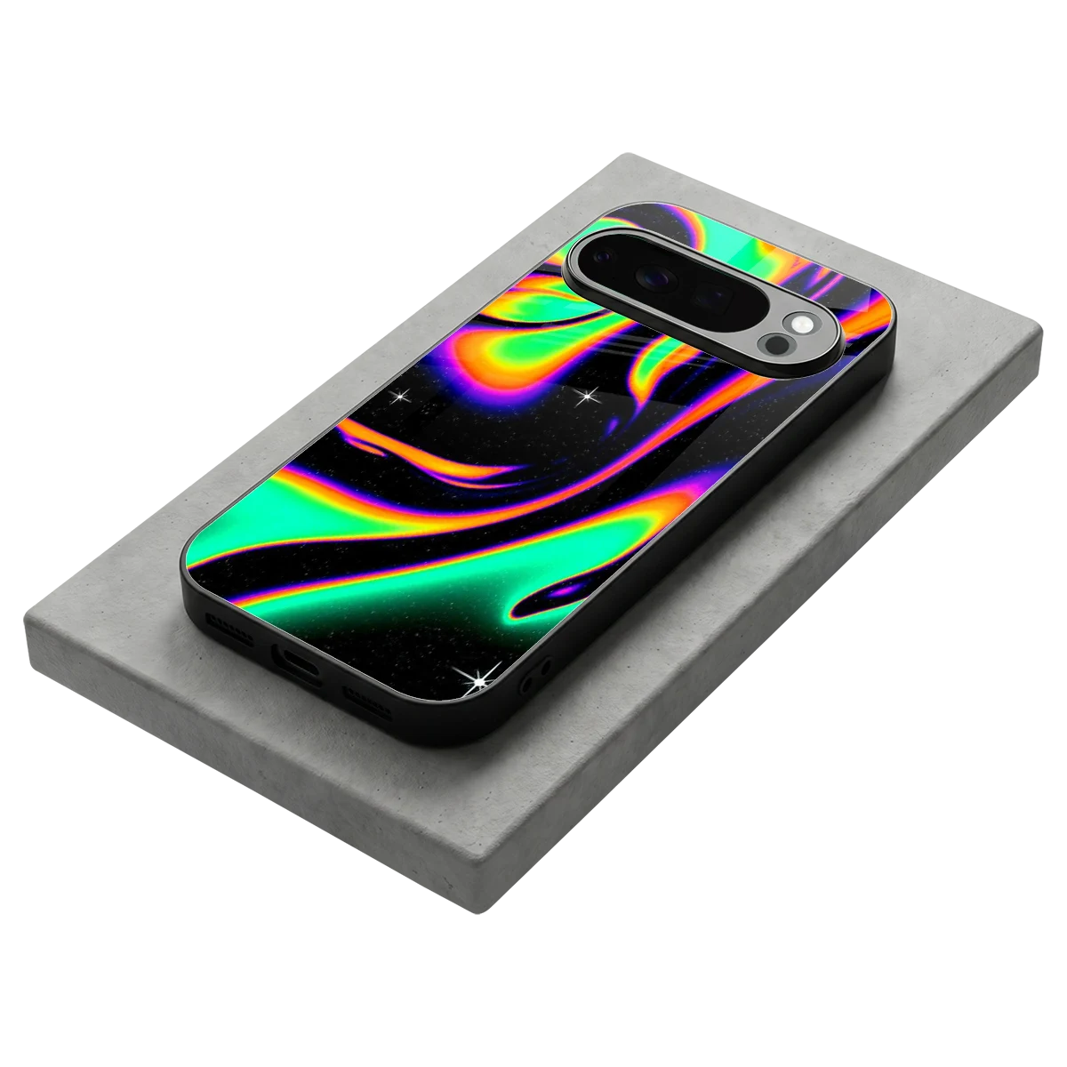 Cosmic Mirage stylish phone case for google pixel 10 pro | glossy glass and slim fit