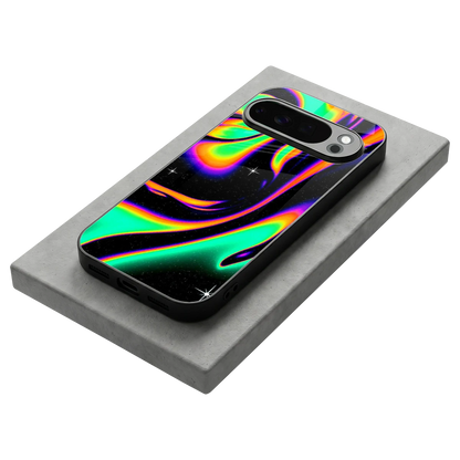 Cosmic Mirage stylish phone case for google pixel 10 pro | glossy glass and slim fit