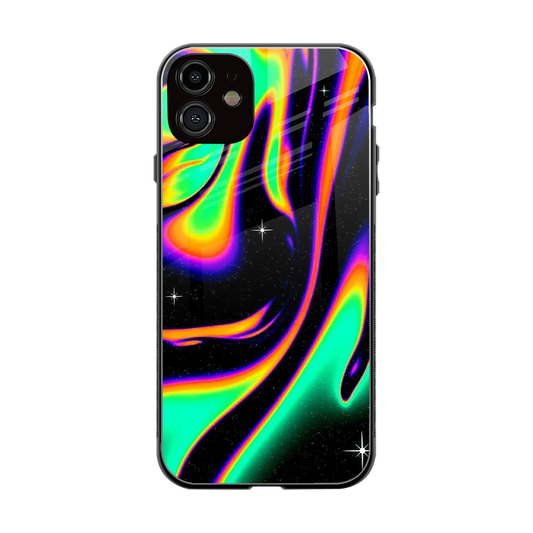 Cosmic Mirage back phone cover | glass case for iphone 12