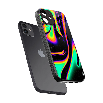 Cosmic Mirage sleek iphone 11 cover with tempered glass back and TPU edges