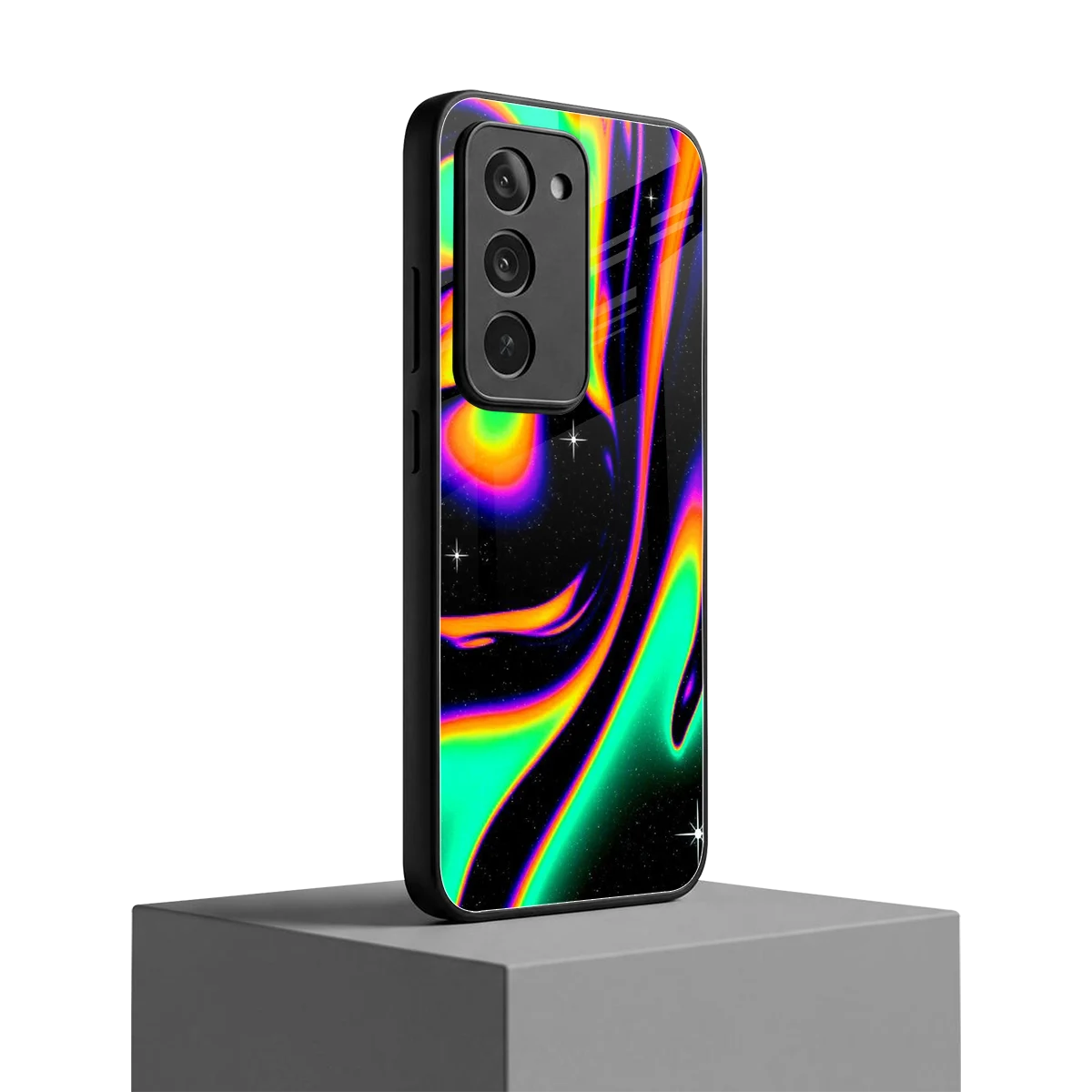 Cosmic Mirage redmi 15 5g mobile cover | shockproof glass phone case