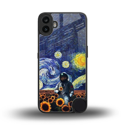 Cosmic Night back phone cover | glass case for cmf nothing phone 1