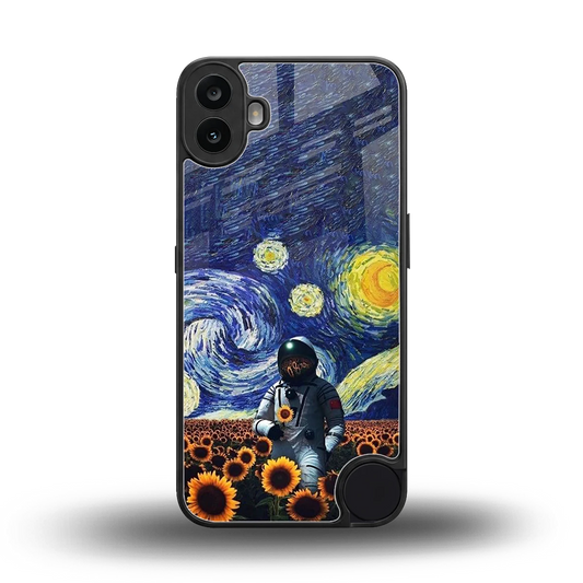 Cosmic Night back phone cover | glass case for cmf nothing phone 1
