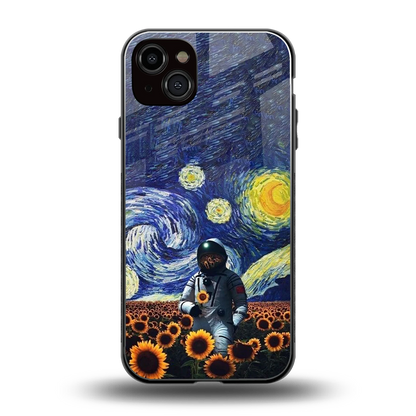 Cosmic Night back phone cover | glass case for iphone 15 plus