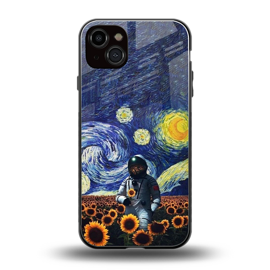 Cosmic Night back phone cover | glass case for iphone 15 plus