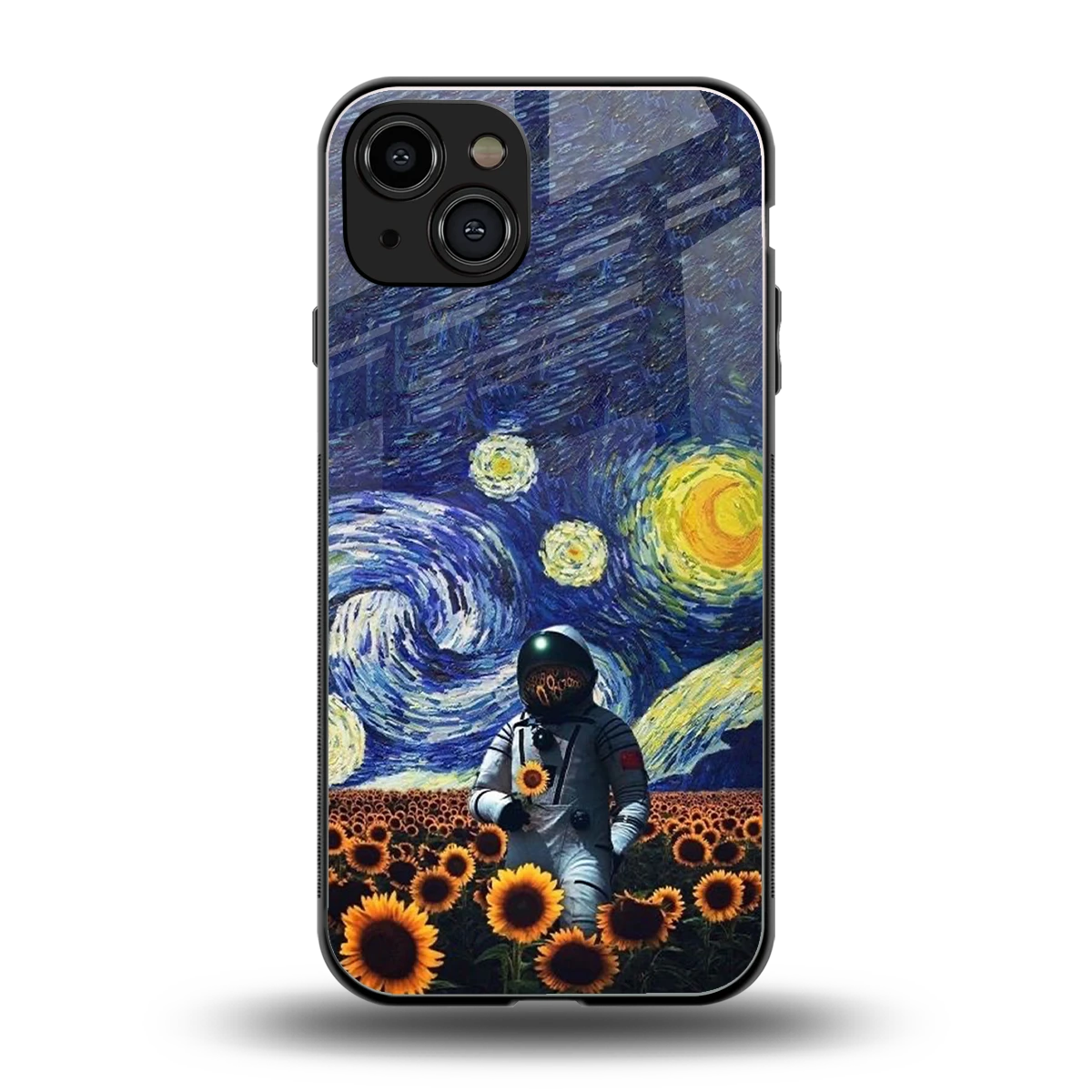 Cosmic Night back phone cover | glass case for iphone 15