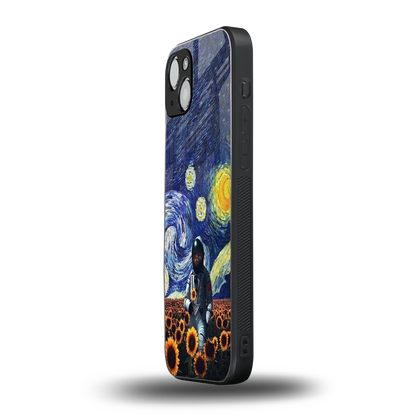 Cosmic Night iphone 15 mobile cover | shockproof glass phone case