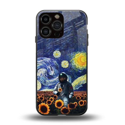 Cosmic Night back phone cover | glass case for iphone 16 pro max