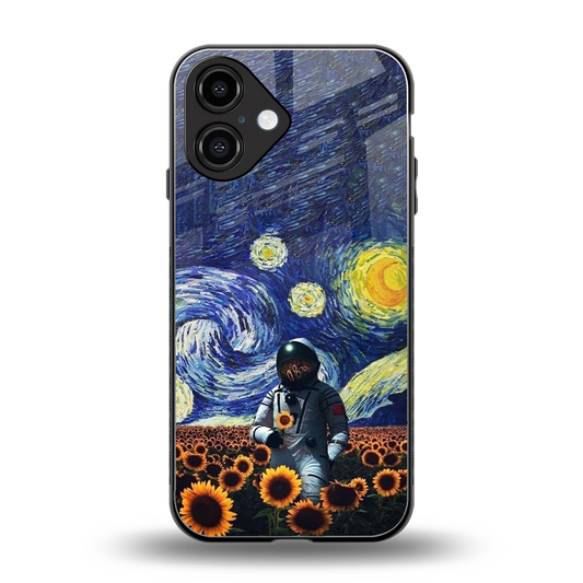 Cosmic Night back phone cover | glass case for iphone 16