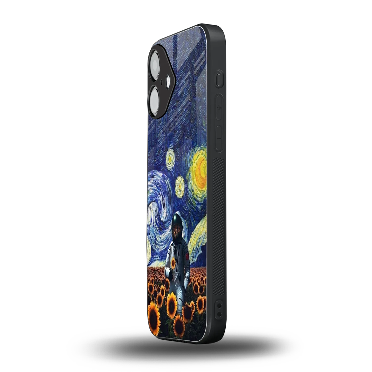 Cosmic Night iPhone 16 mobile cover | shockproof glass phone case