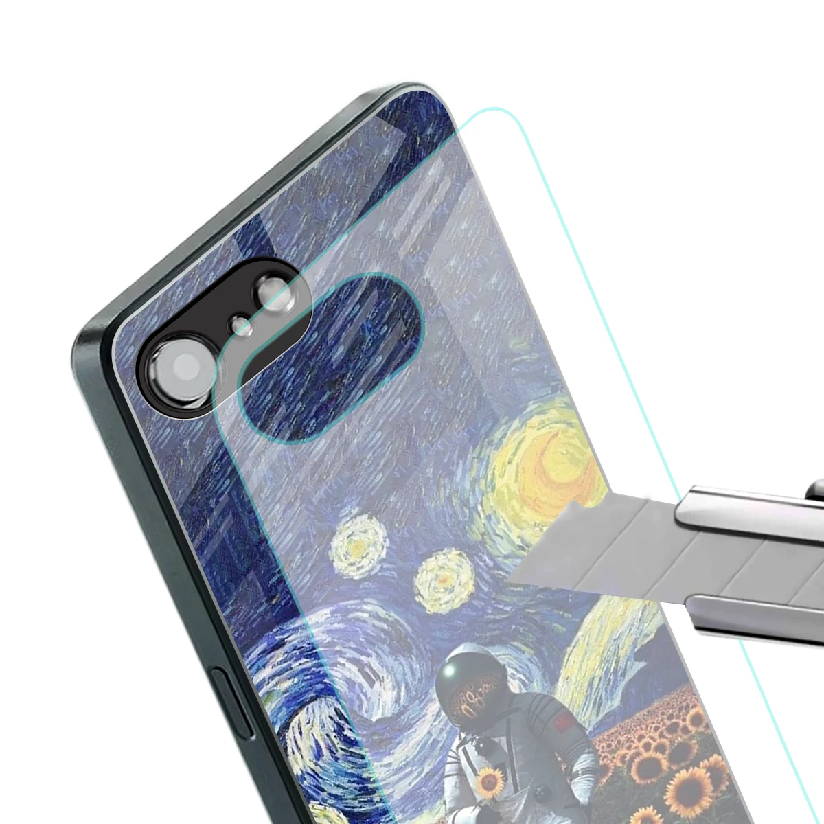 Cosmic Night stylish phone case for iphone 16e | glossy glass and slim fit
