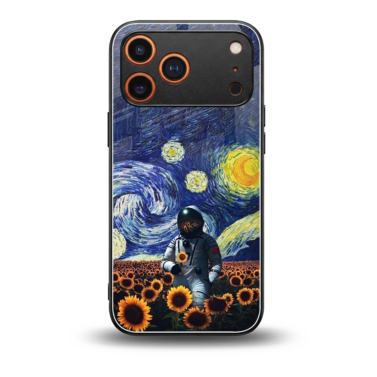 Cosmic Night back phone cover | glass case for iphone 17 pro max