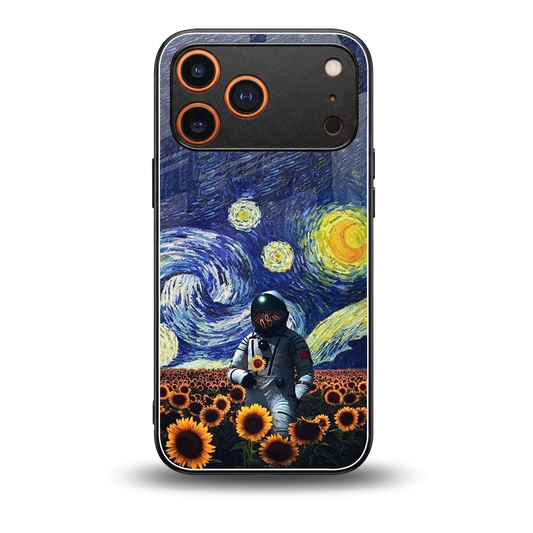 Cosmic Night back phone cover | glass case for iphone 17 pro max