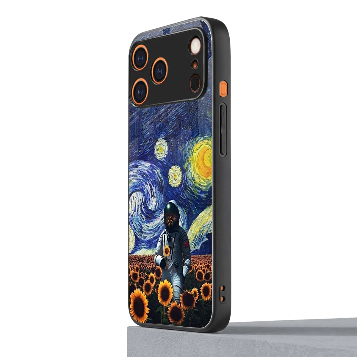Cosmic Night iphone 17 pro max mobile cover | shockproof glass phone case