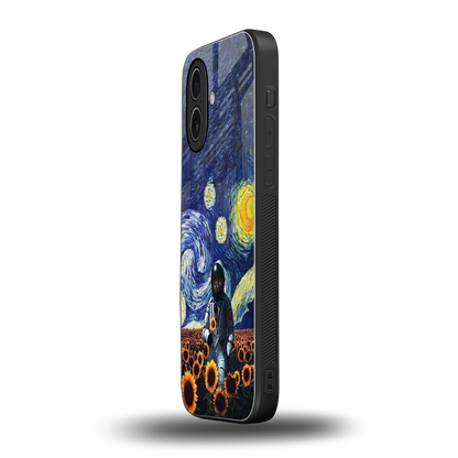 Cosmic Night iphone 17 mobile cover | shockproof glass phone case