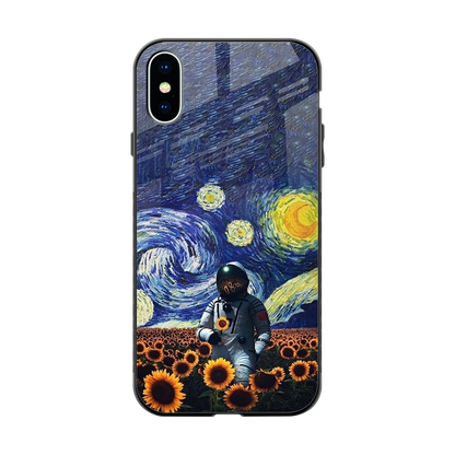 Cosmic Night back phone cover | glass case for iphone x