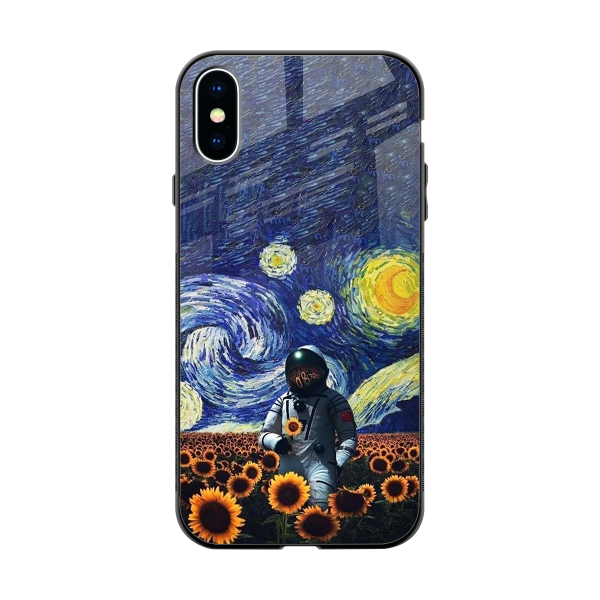 Cosmic Night back phone cover | glass case for iphone xs
