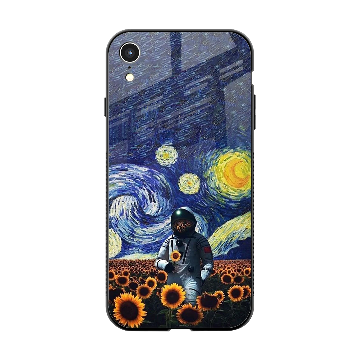 Cosmic Night back phone cover | glass case for iphone xr