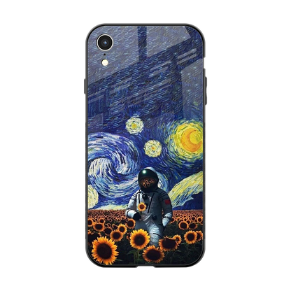 Cosmic Night back phone cover | glass case for iphone xr