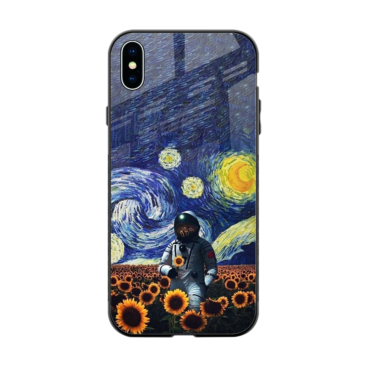 Cosmic Night back phone cover | glass case for iphone xs max