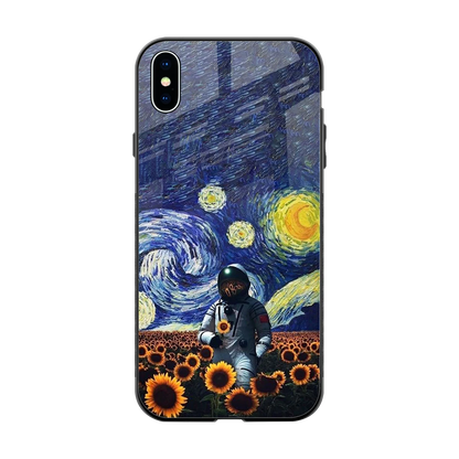 Cosmic Night back phone cover | glass case for iphone xs max