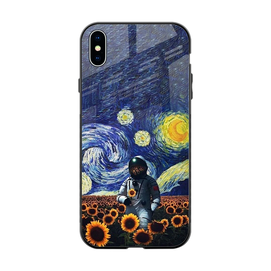 Cosmic Night back phone cover | glass case for iphone xs max