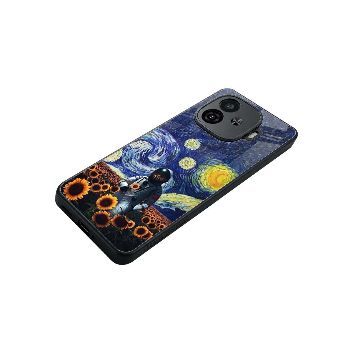 Cosmic Night stylish phone case for iqoo neo 10r 5g | glossy glass and slim fit
