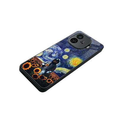 Cosmic Night stylish phone case for iqoo neo 10r 5g | glossy glass and slim fit