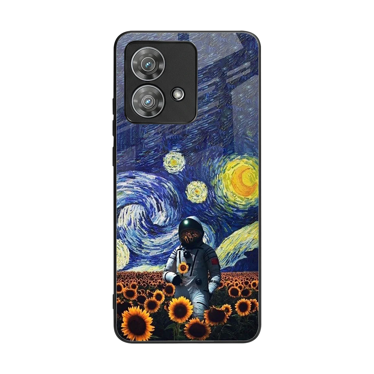 Cosmic Night back phone cover | glass case for motorola edge 40 neo 5g
