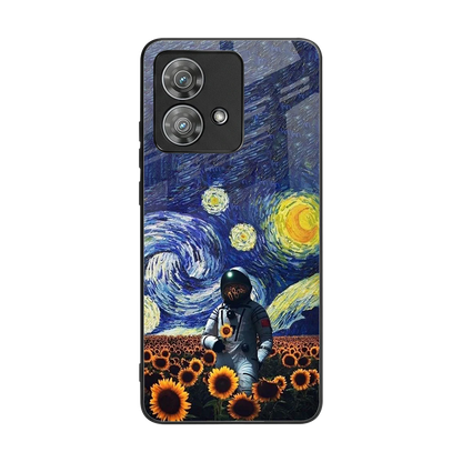 Cosmic Night back phone cover | glass case for motorola edge 40 neo 5g
