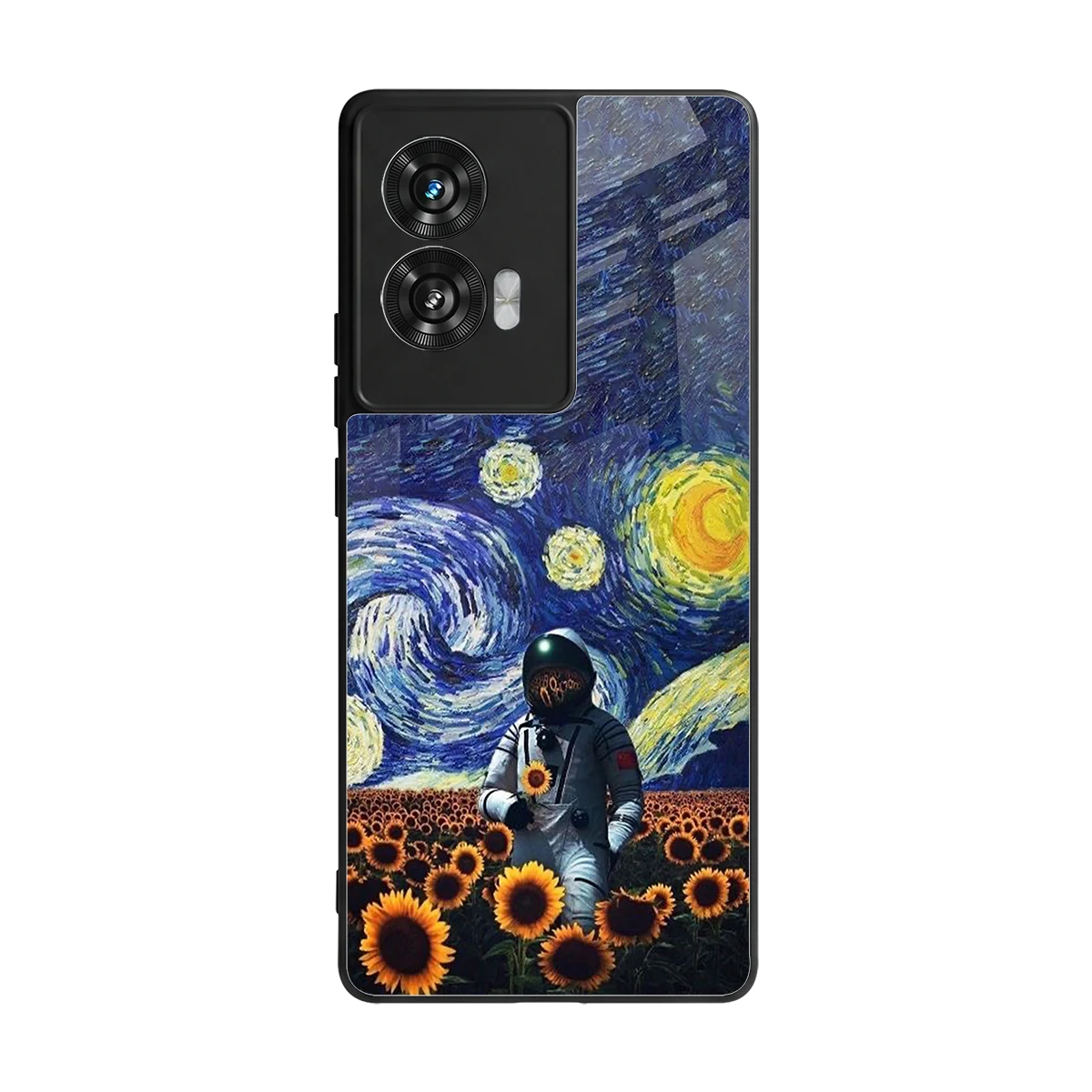 Cosmic Night back phone cover | glass case for motorola edge 50 fusion