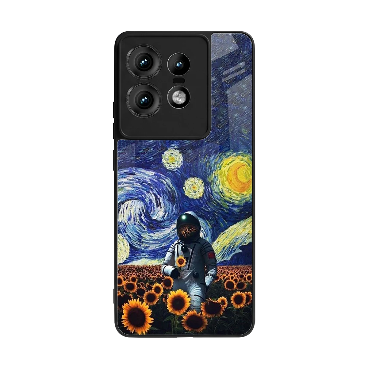Cosmic Night back phone cover | glass case for motorola edge 50 pro