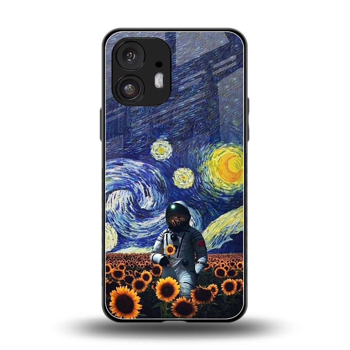 Cosmic Night back phone cover | glass case for nothing phone 2