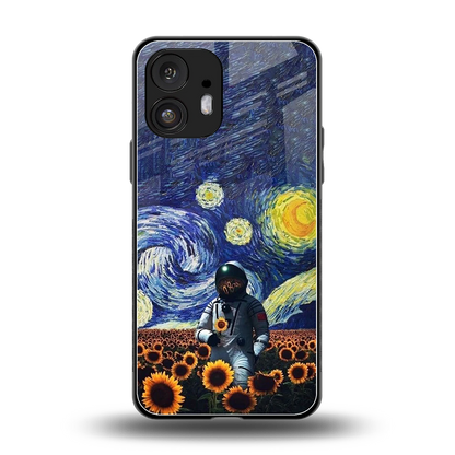 Cosmic Night back phone cover | glass case for nothing phone 2