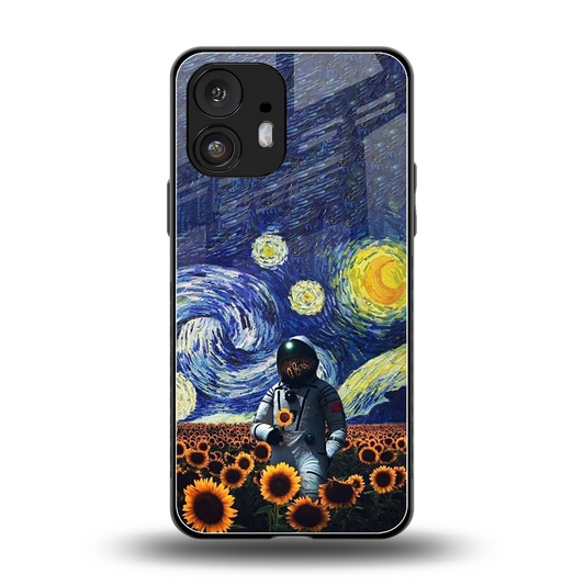 Cosmic Night back phone cover | glass case for nothing phone 2