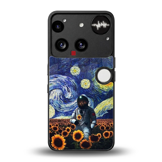Cosmic Night back phone cover | glass case for nothing phone 3