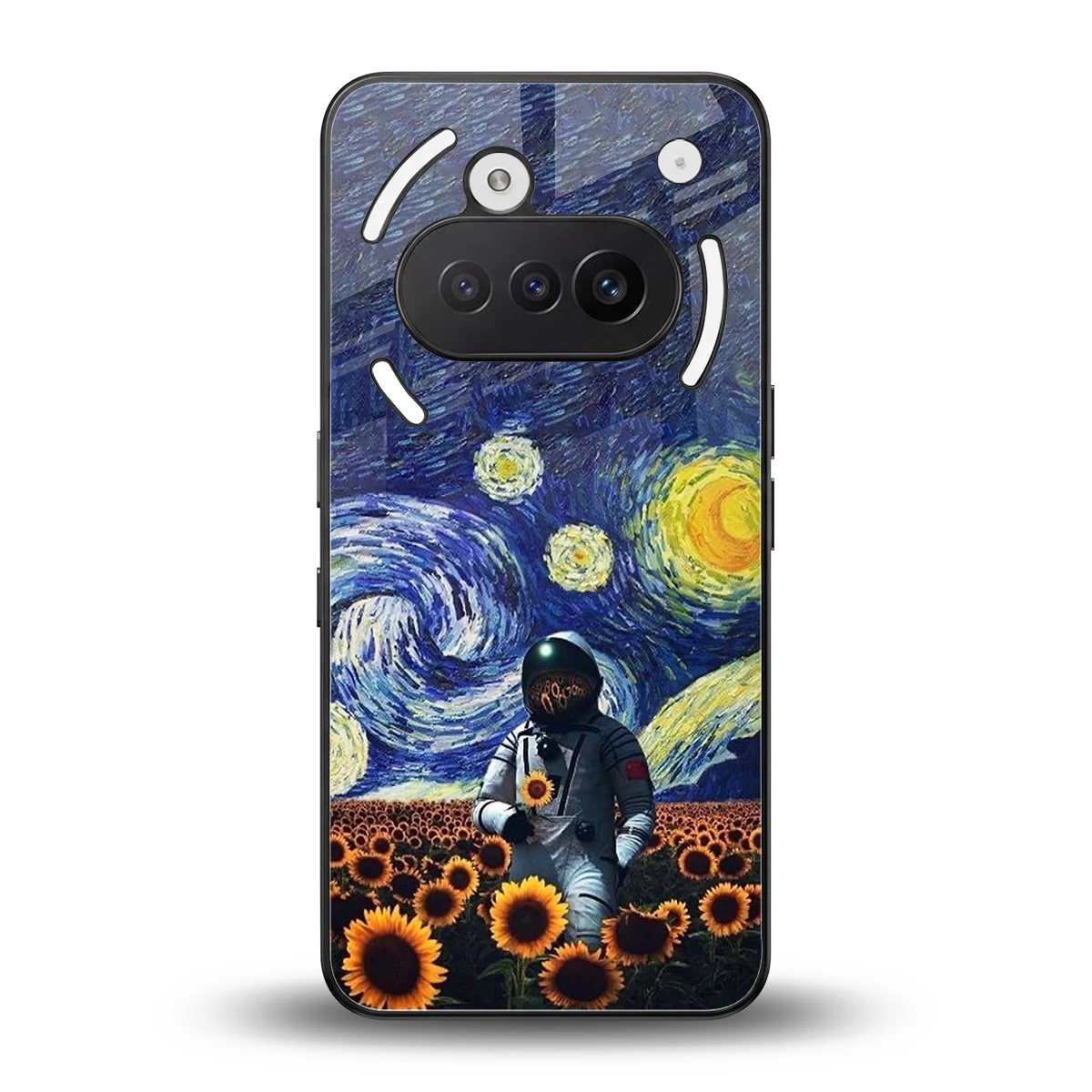 Cosmic Night back phone cover | glass case for nothing phone 3a