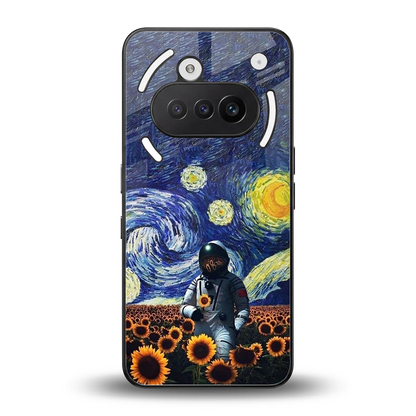 Cosmic Night back phone cover | glass case for nothing phone 3a
