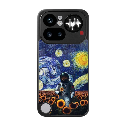 Cosmic Night back phone cover | glass case for nothing phone 4a pro
