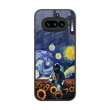 Cosmic Night back phone cover | glass case for nothing phone 4a